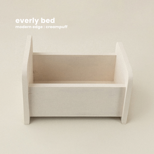 EVERLY BED : modern edge {creampuff}