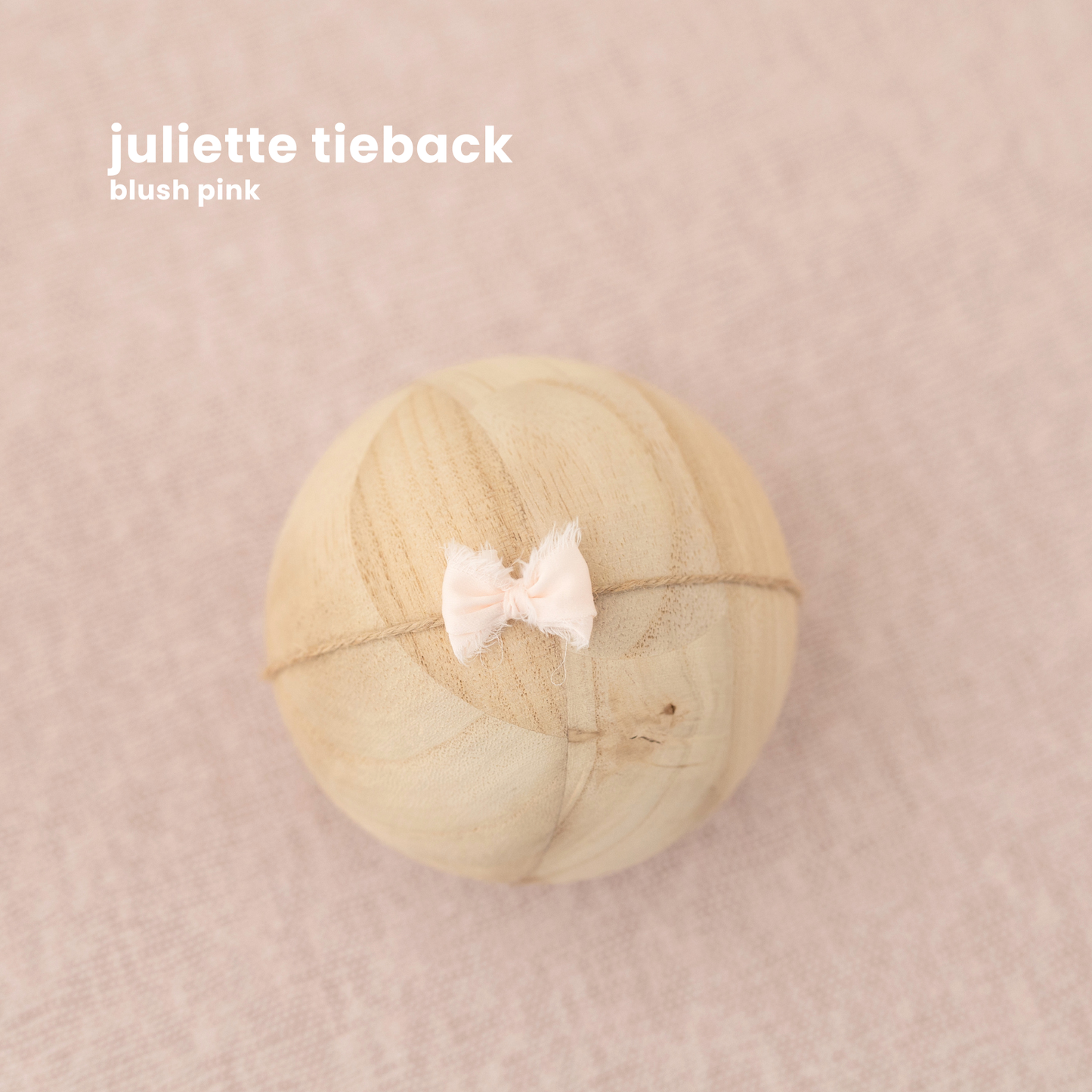 JULIETTE TIEBACK : BLUSH PINK