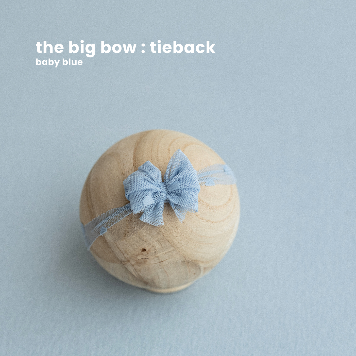 THE BIG BOW : baby blue