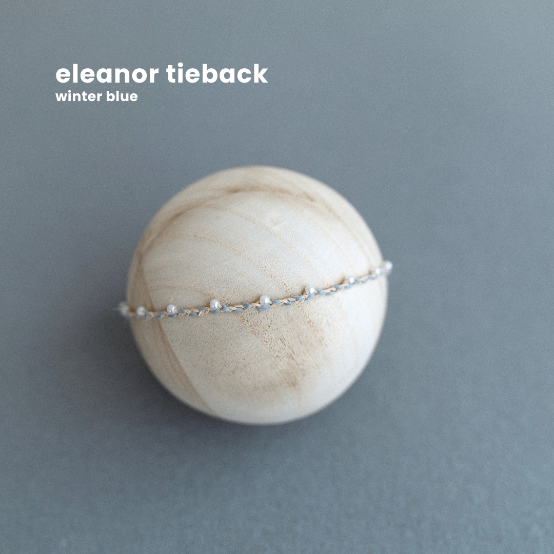 ELEANOR TIEBACK : winter blue