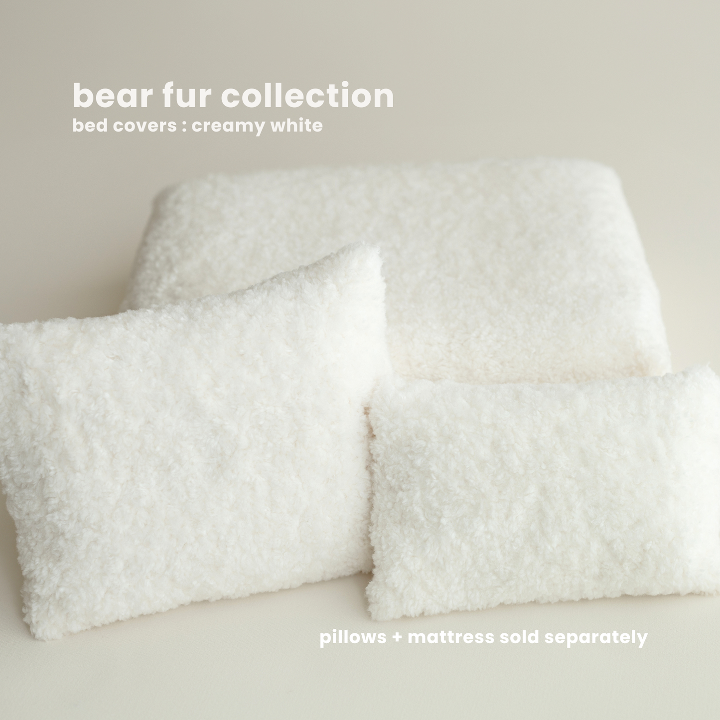 BED COVERS | BEAR FUR : CREAMY WHITE