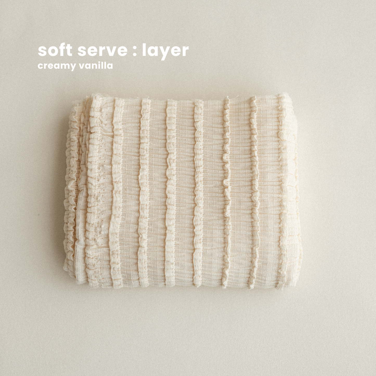SOFT SERVE LAYER : creamy vanilla