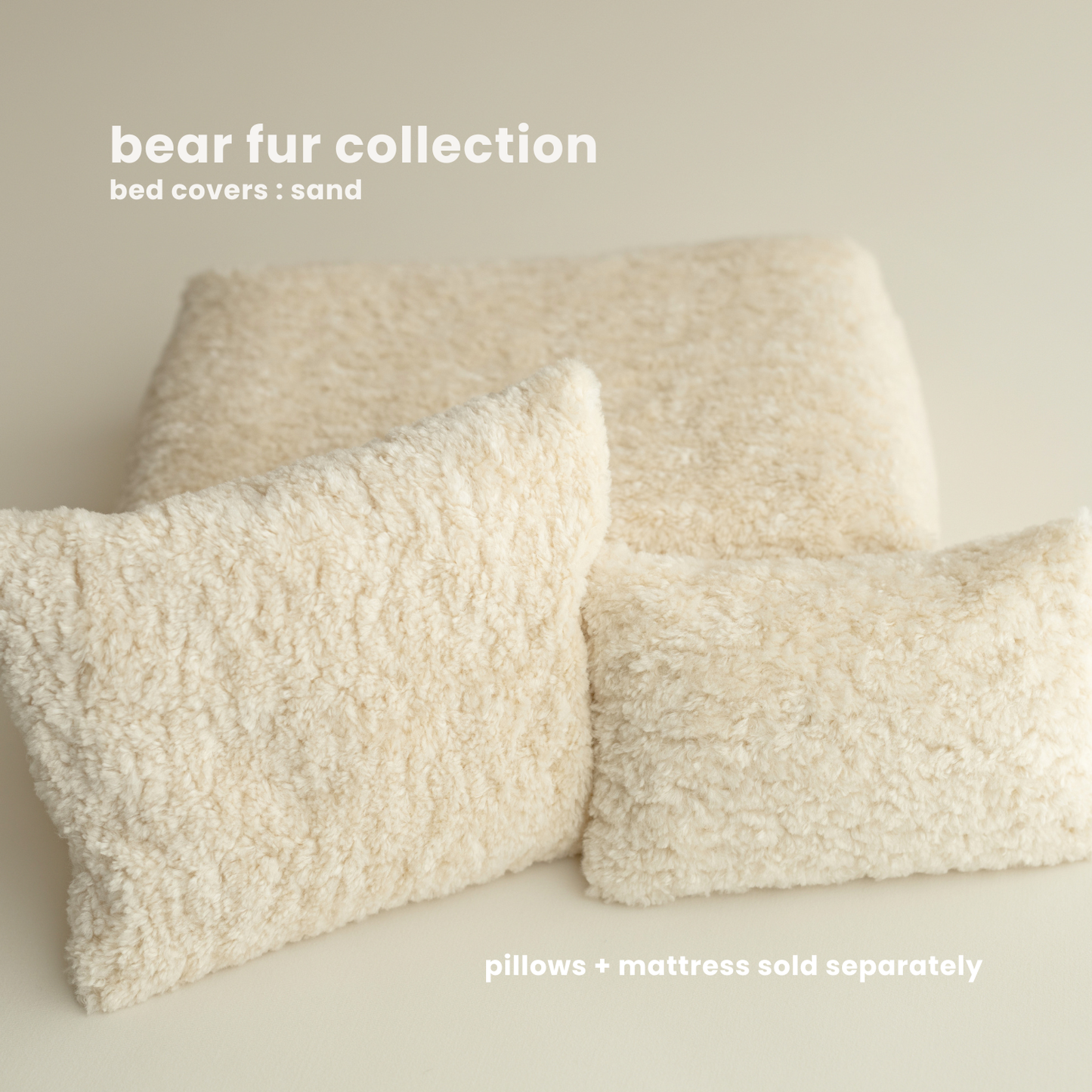 BED COVERS | BEAR FUR : SAND