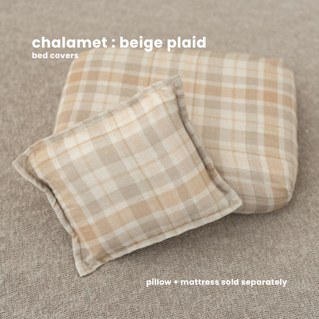 BED COVERS | CHALAMET : BEIGE PLAID