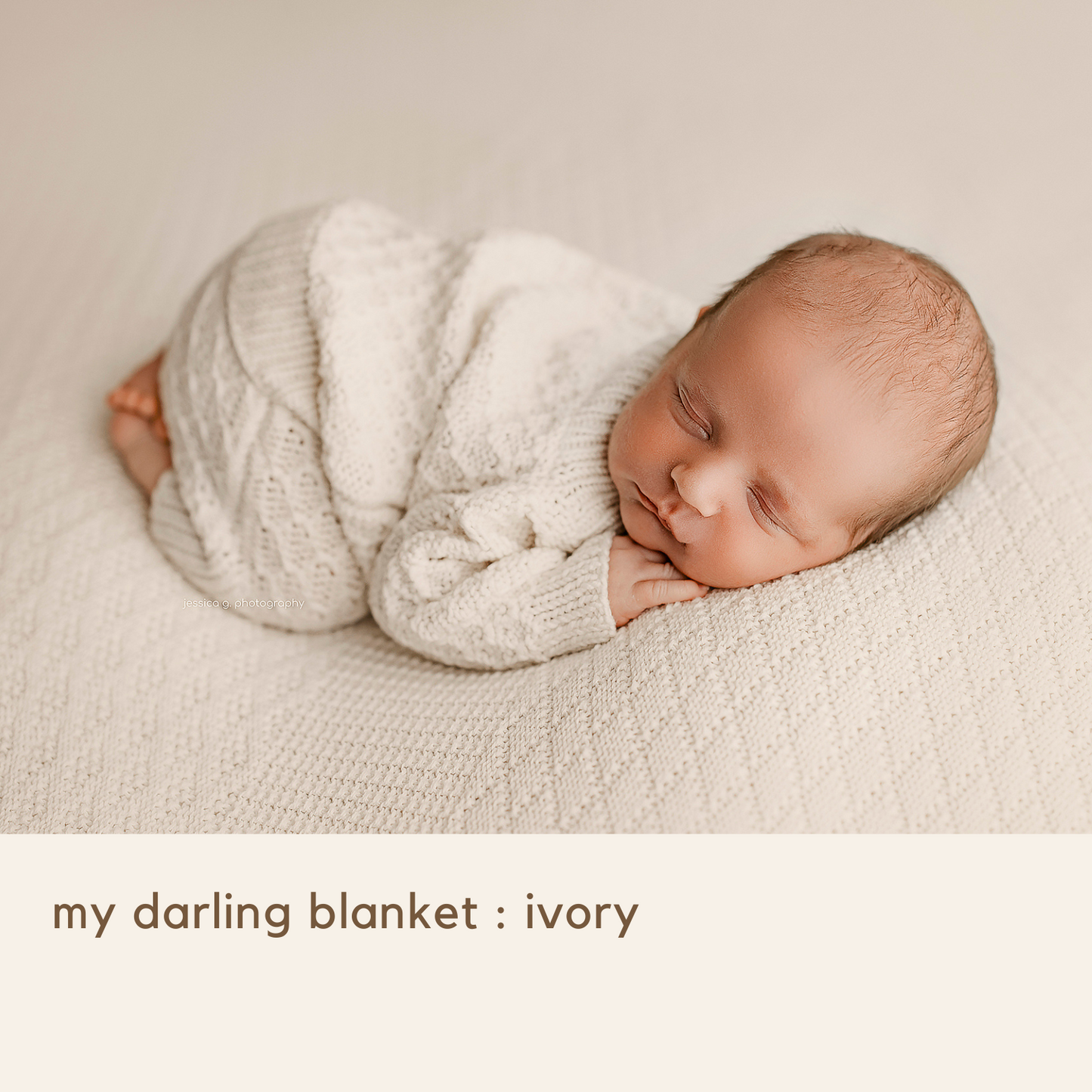 my darling blanket : ivory