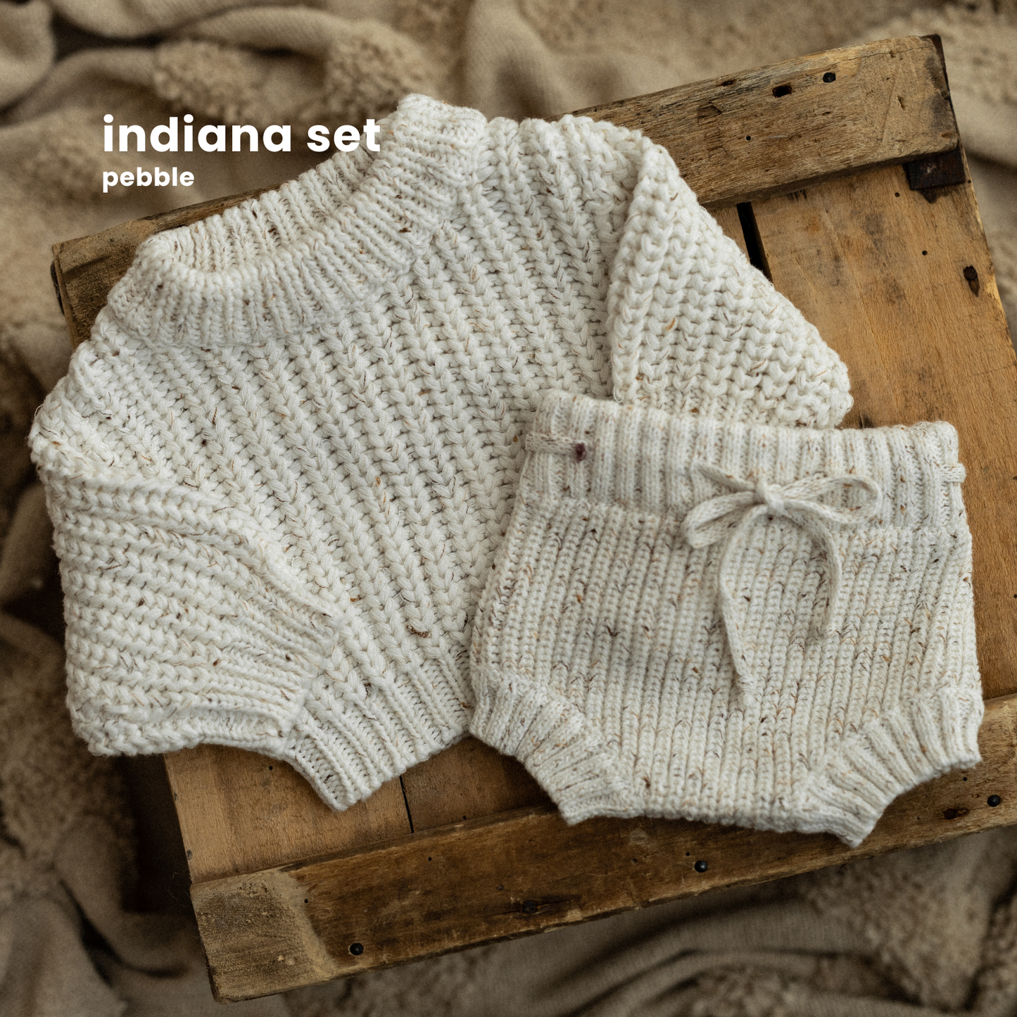 INDIANA NEWBORN SET : PEBBLE