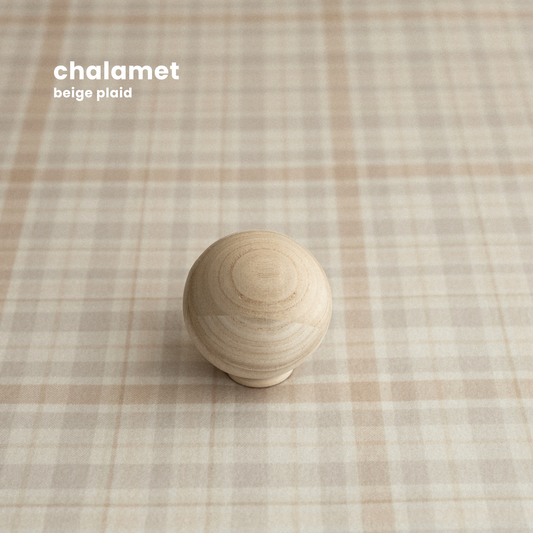 CHALAMET : BEIGE PLAID