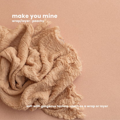 MAKE YOU MINE WRAP/LAYER : peachy