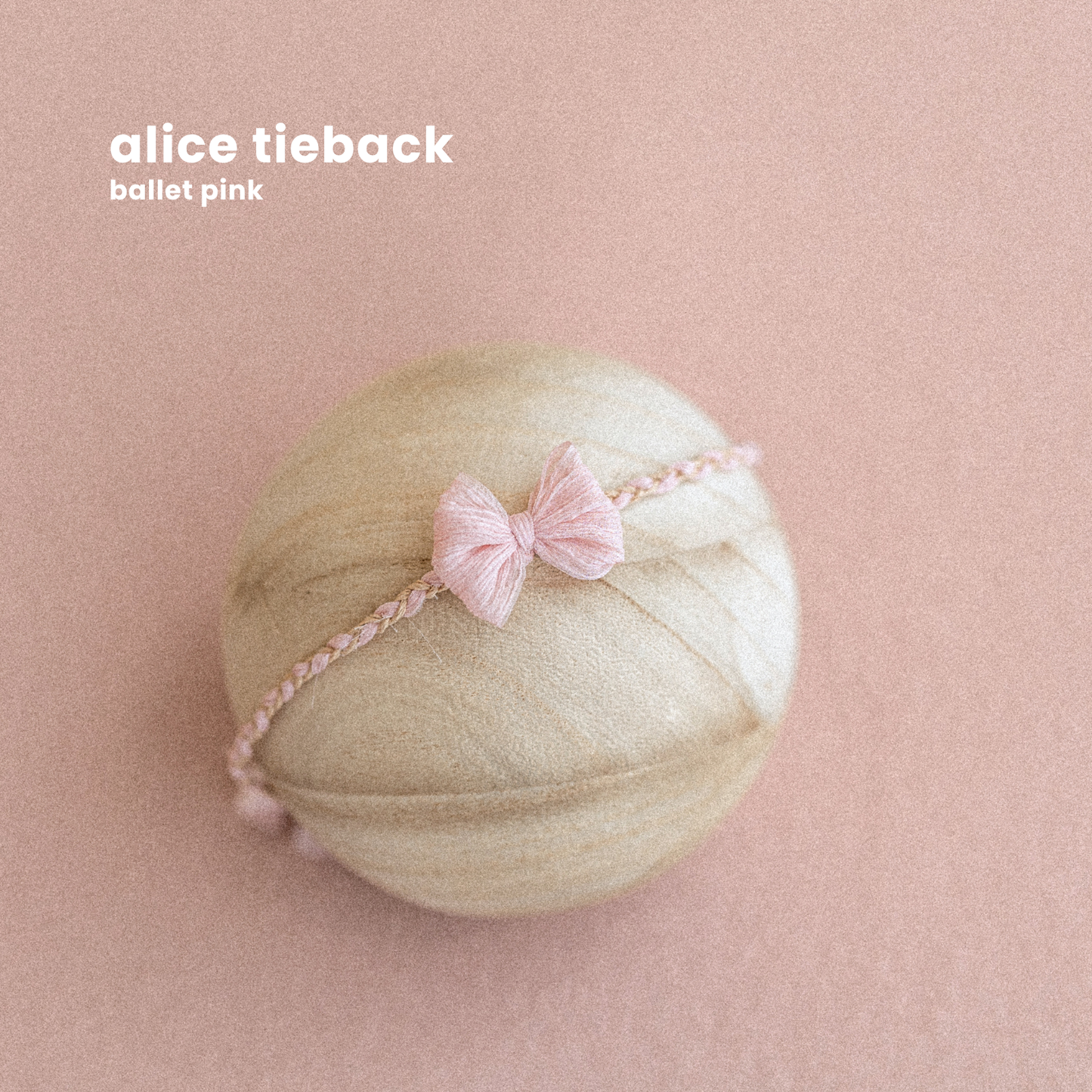 ALICE TIEBACK : BALLET PINK