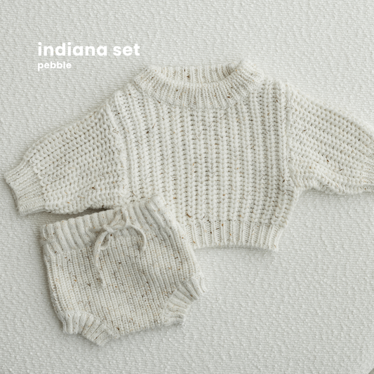 INDIANA NEWBORN SET : PEBBLE