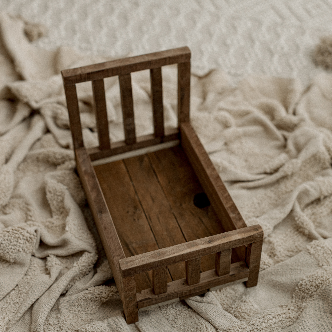 OOAK Newborn wood bed