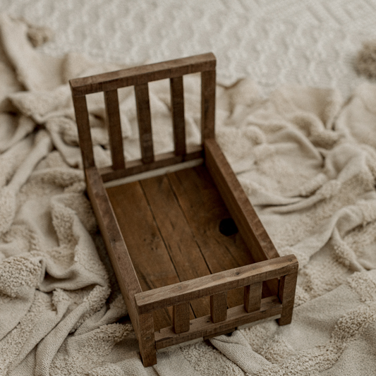 OOAK Newborn wood bed