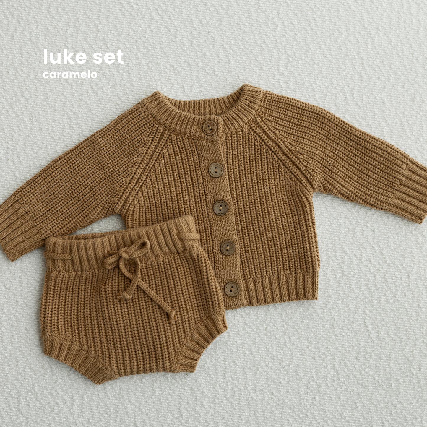 LUKE NEWBORN SET : CARAMELO