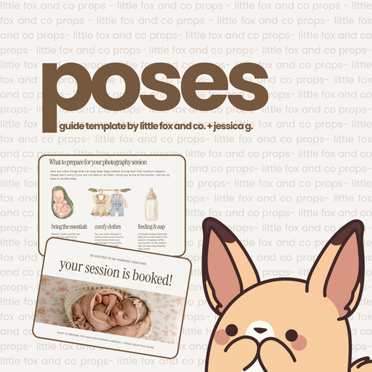 PROPS + POSES GUIDE TEMPLATE by jessica g. + little fox & co.