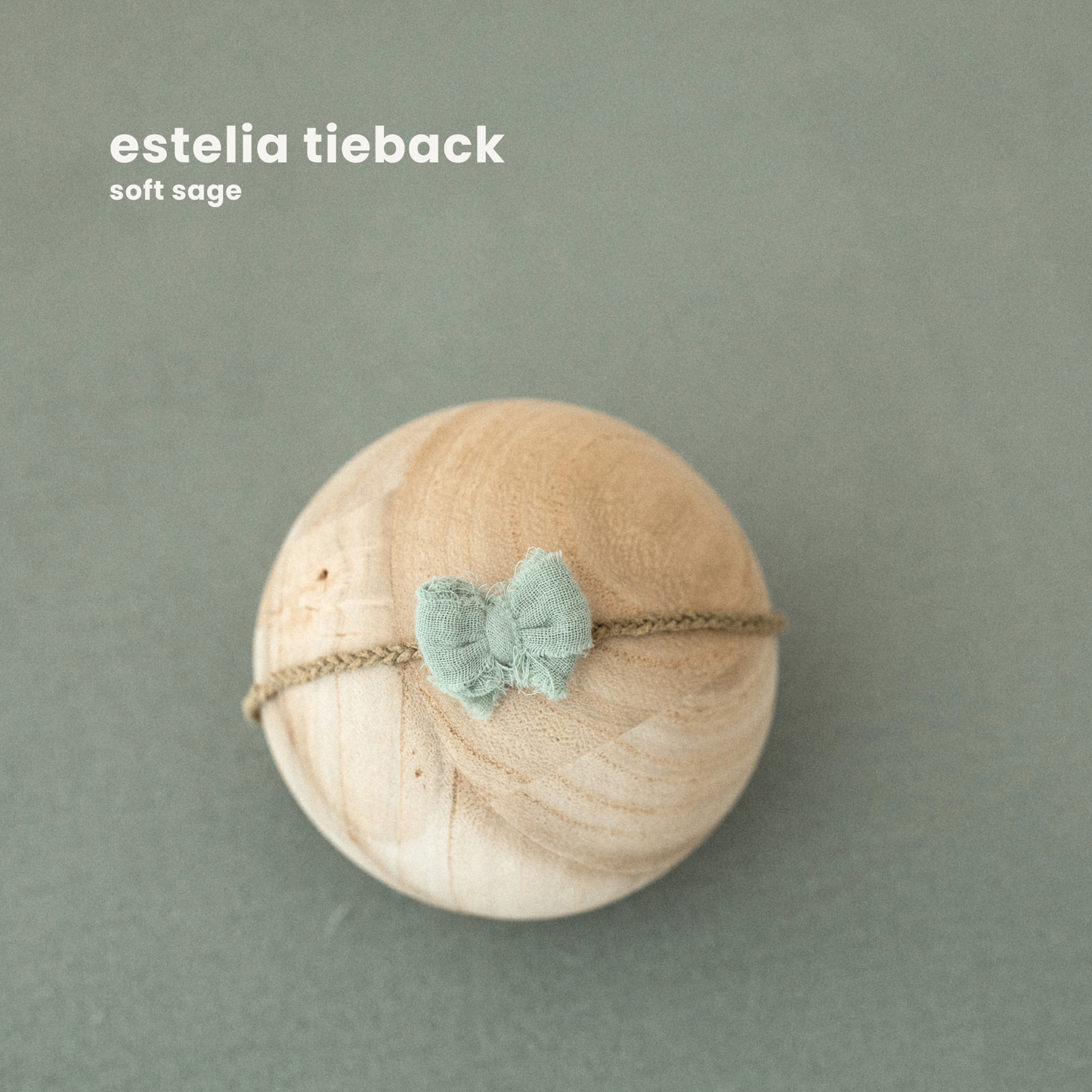ESTELIA TIEBACK : soft sage