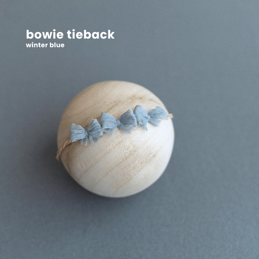 BOWIE TIEBACK : winter blue