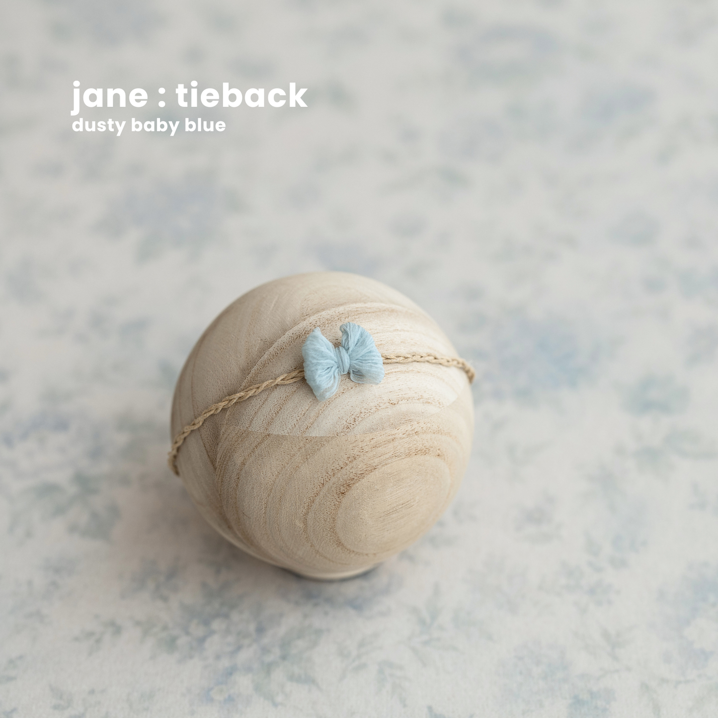 JANE TIEBACK : dusty baby blue