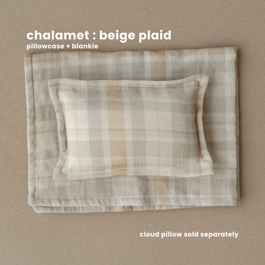 CHALAMET : BEIGE PLAID COLLECTION