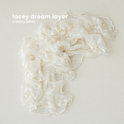 LACEY DREAM LAYER : creamy white