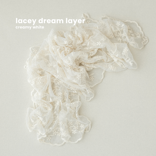 LACEY DREAM LAYER : creamy white