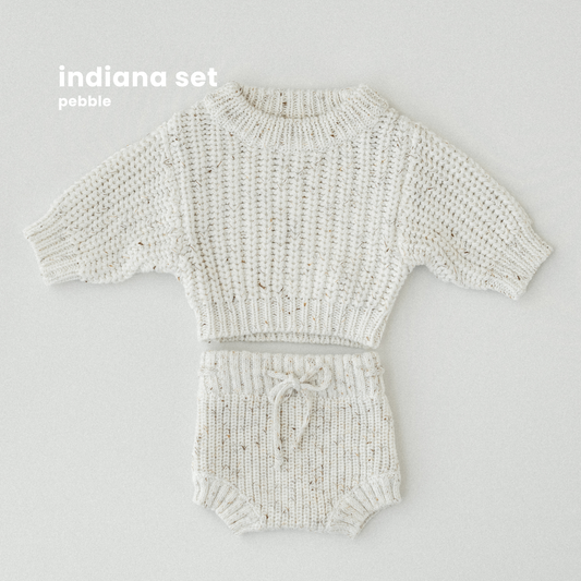 INDIANA NEWBORN SET : PEBBLE