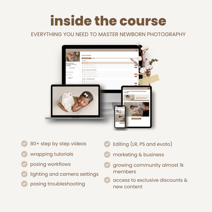 Mastering Newborn Photography : Lifetime Membership