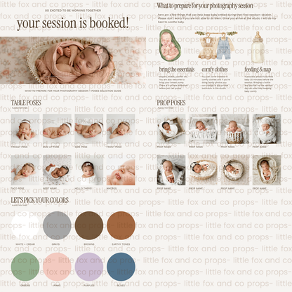 PROPS + POSES GUIDE TEMPLATE by jessica g. + little fox & co.