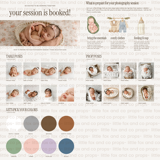 PROPS + POSES GUIDE TEMPLATE by jessica g. + little fox & co.