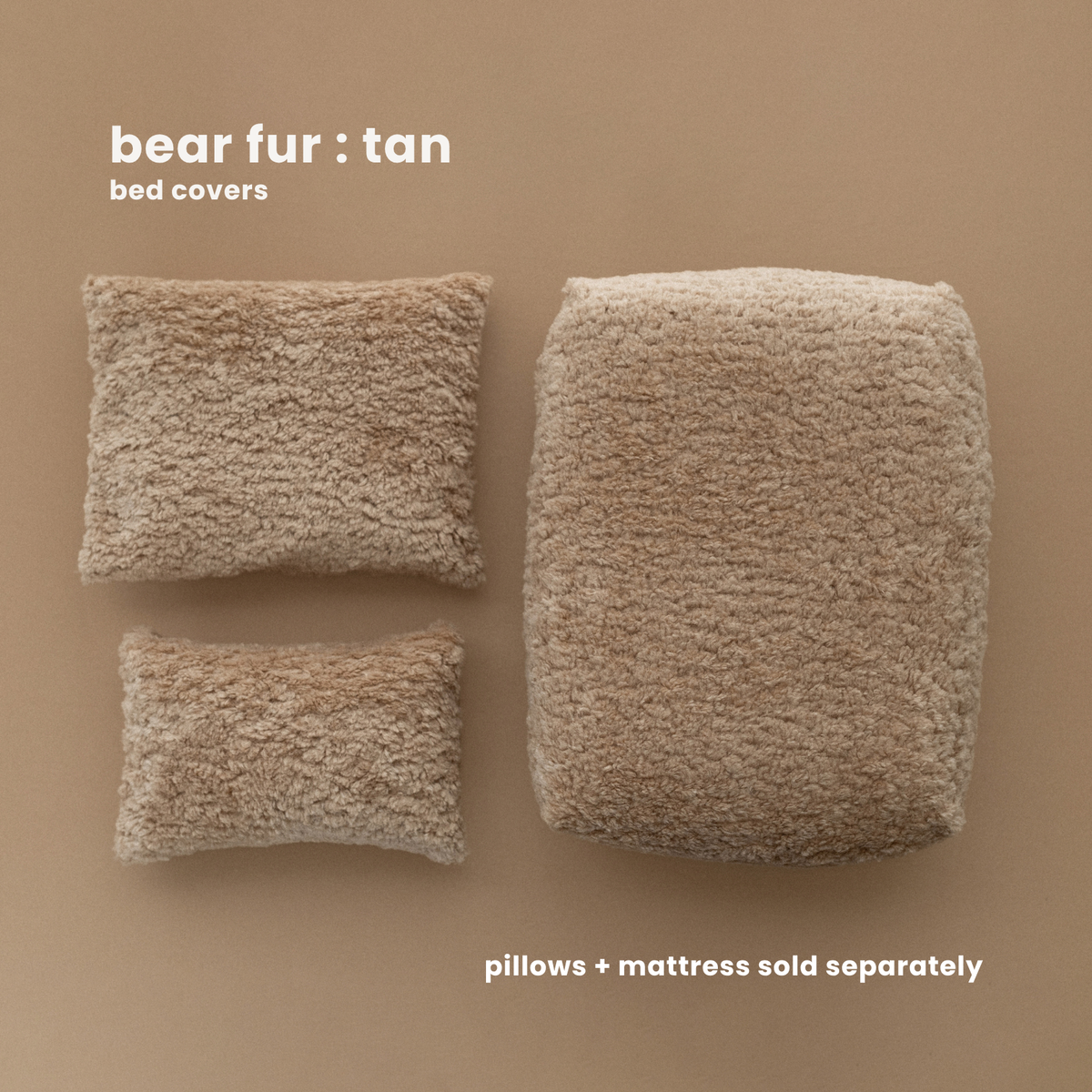 BED COVERS | BEAR FUR : TAN