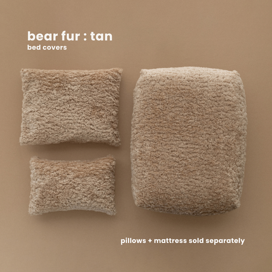 BED COVERS | BEAR FUR : TAN