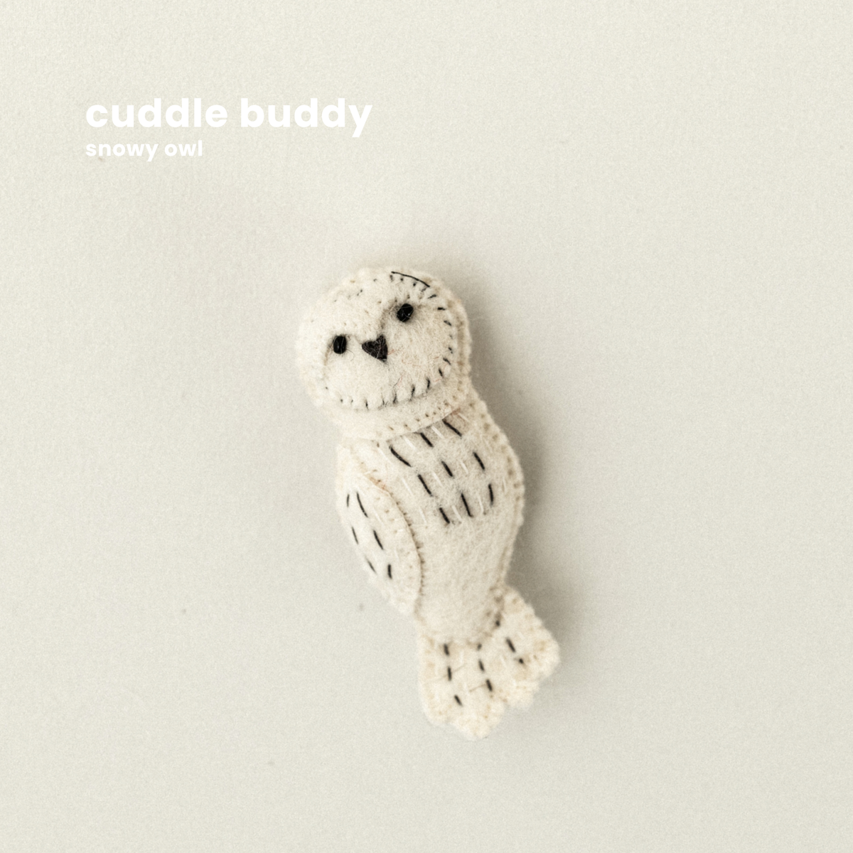 CUDDLE BUDDIES : snowy owl