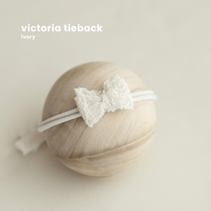 VICTORIA TIEBACK : ivory