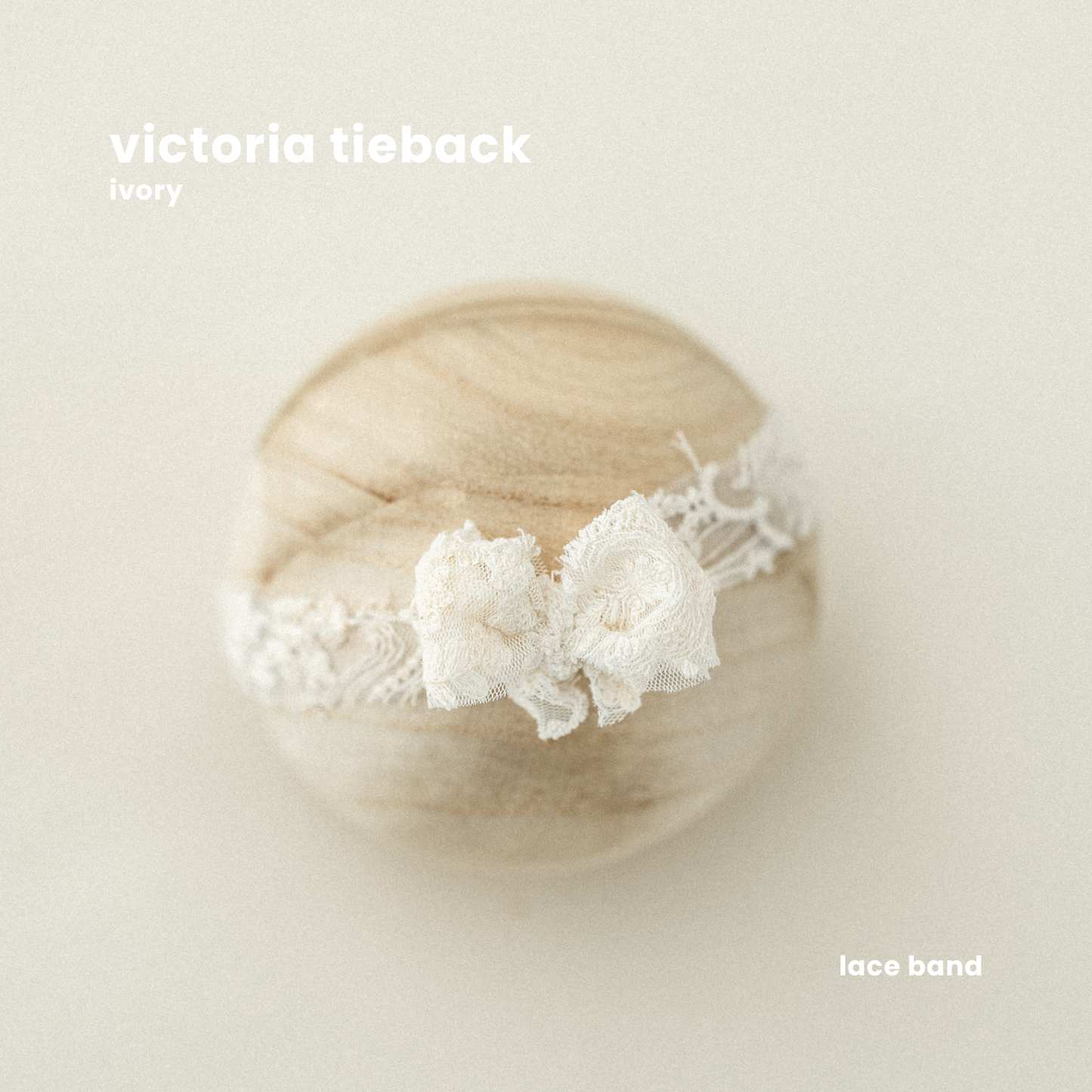 VICTORIA TIEBACK : ivory