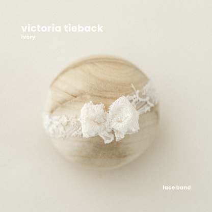 VICTORIA TIEBACK : ivory