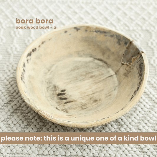 BORA BORA : OOAK WOOD BOWL