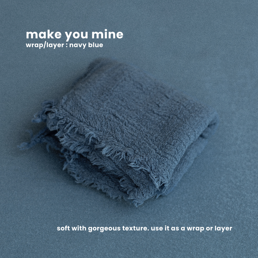MAKE YOU MINE WRAP/LAYER : navy blue