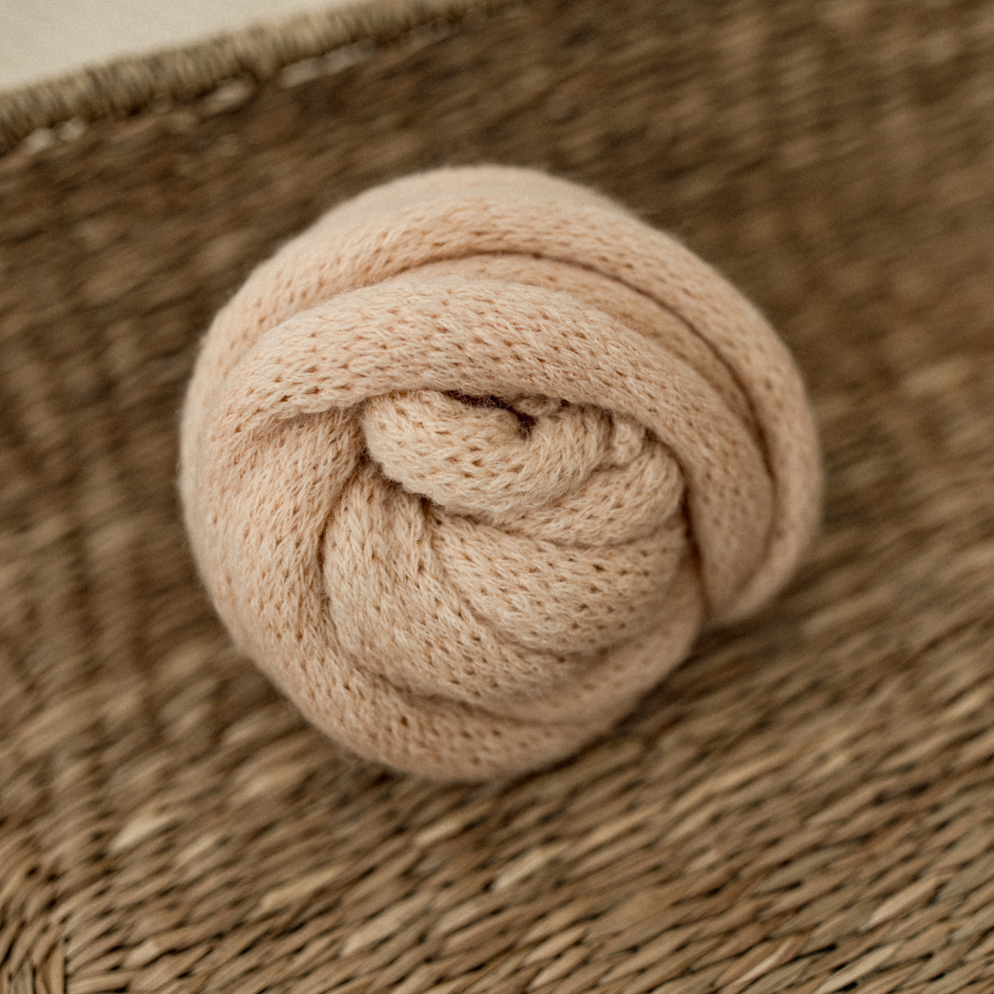 light peach knit wrap