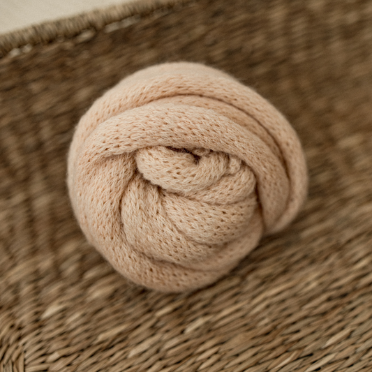 light peach knit wrap
