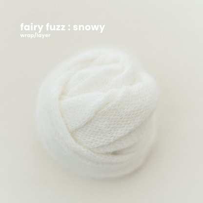 FAIRY FUZZ WRAP/LAYER : snowy