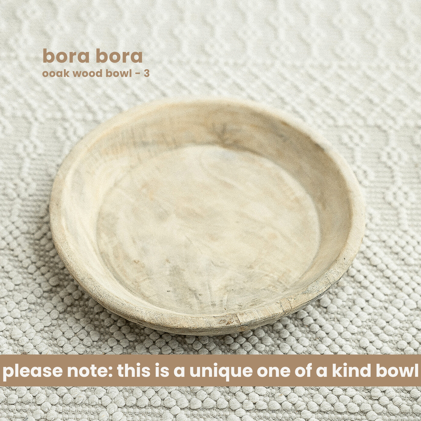 BORA BORA : OOAK WOOD BOWL