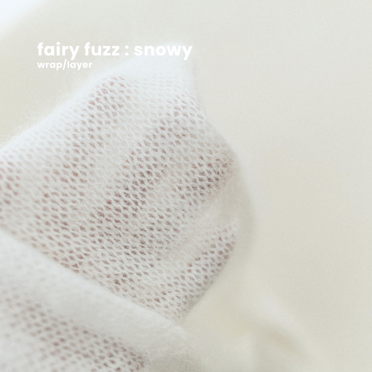 FAIRY FUZZ WRAP/LAYER : snowy