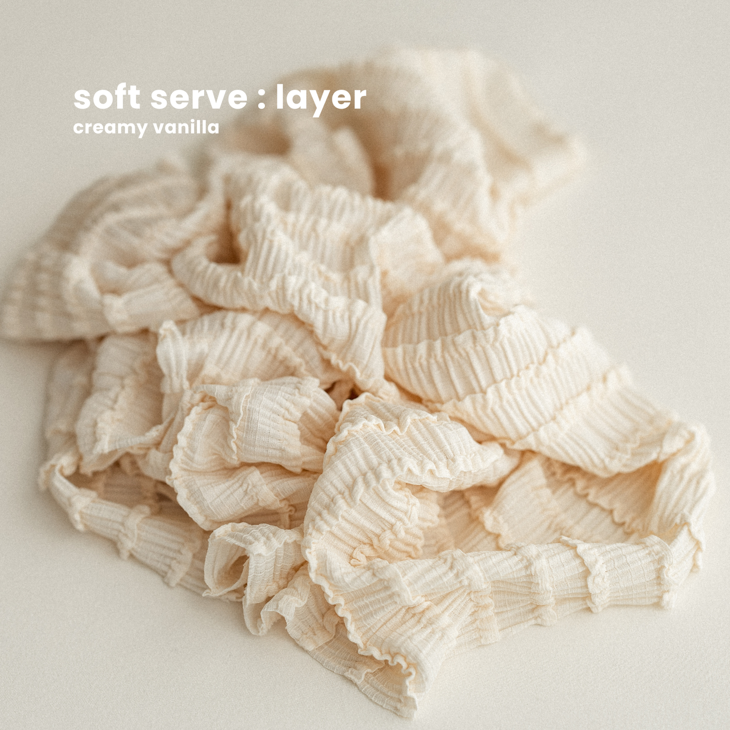 SOFT SERVE LAYER : creamy vanilla