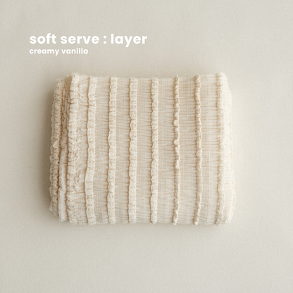 SOFT SERVE LAYER : creamy vanilla