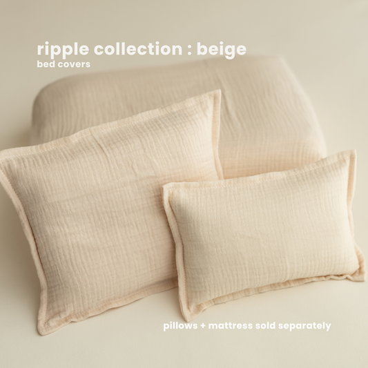 BED COVERS | RIPPLE : BEIGE
