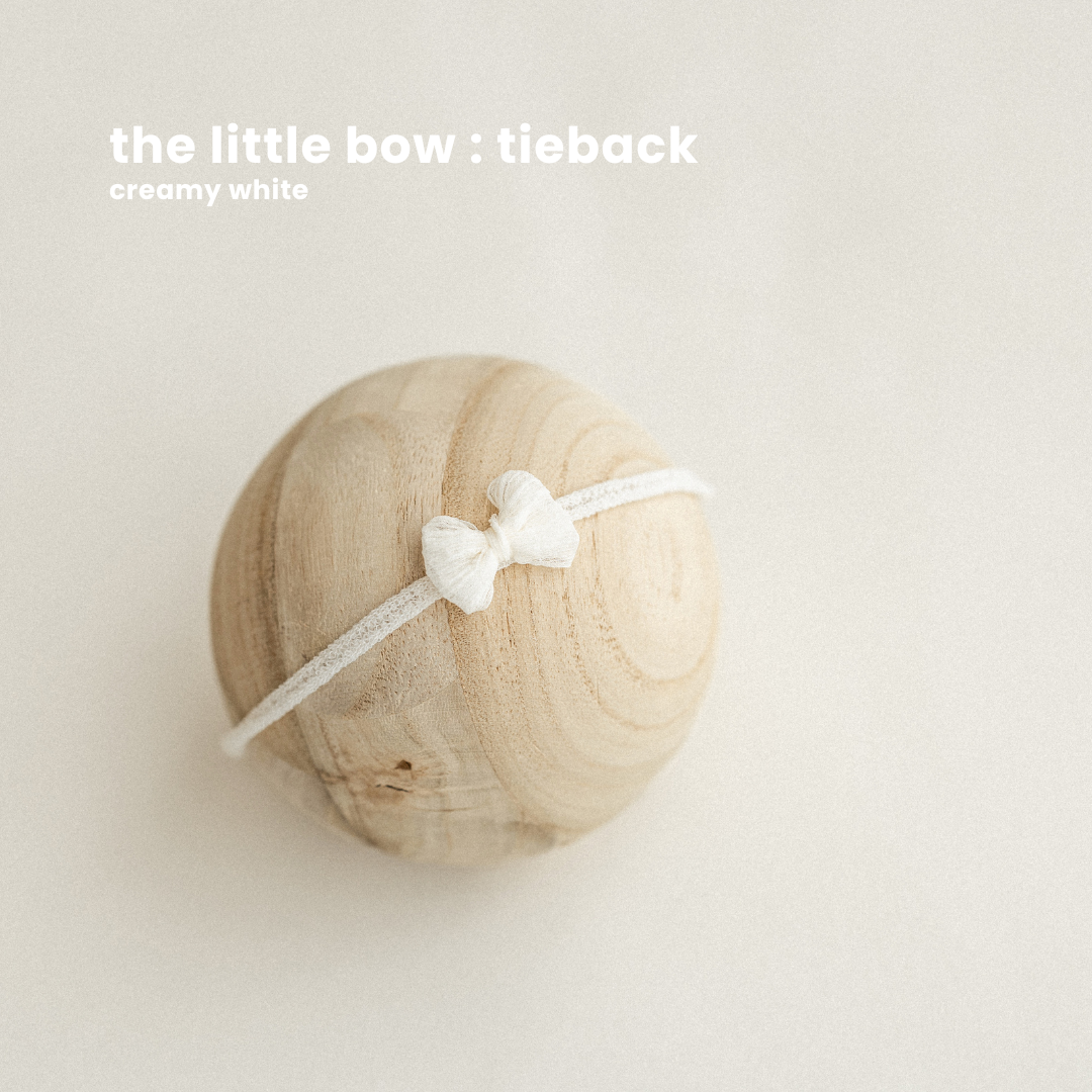 THE LITTLE BOW : creamy white