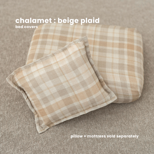 BED COVERS | CHALAMET : BEIGE PLAID