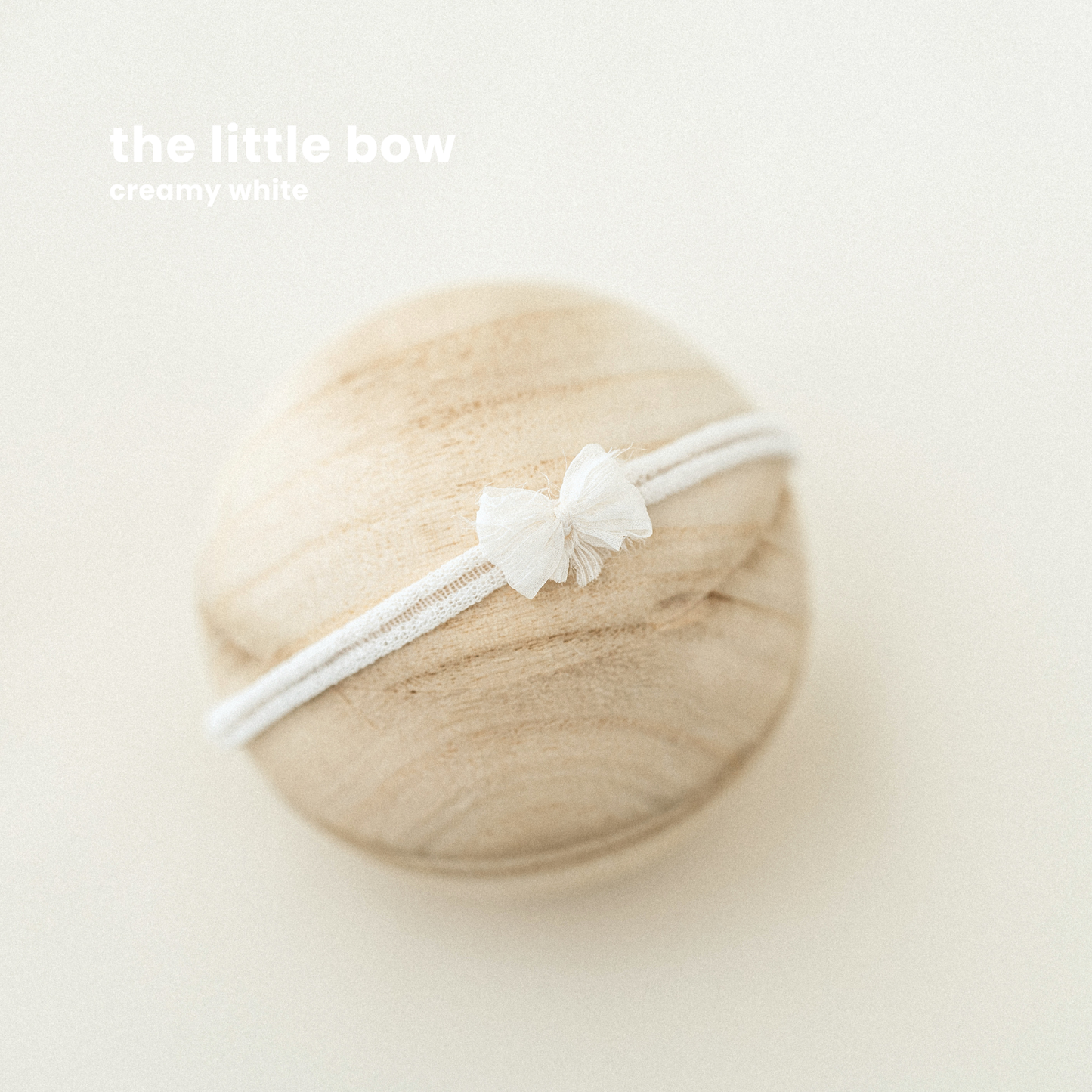 THE LITTLE BOW : creamy white