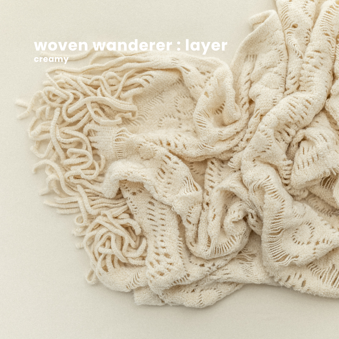 WOVEN WANDERER LAYER : creamy