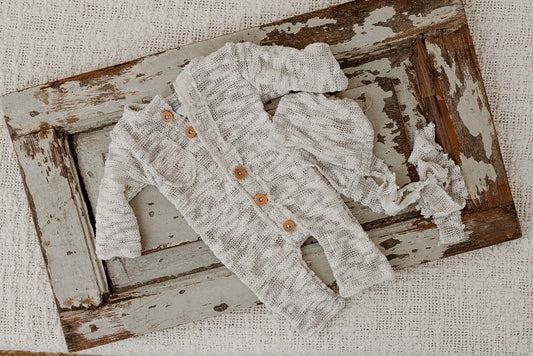 threads & evergreen newborn outfit set