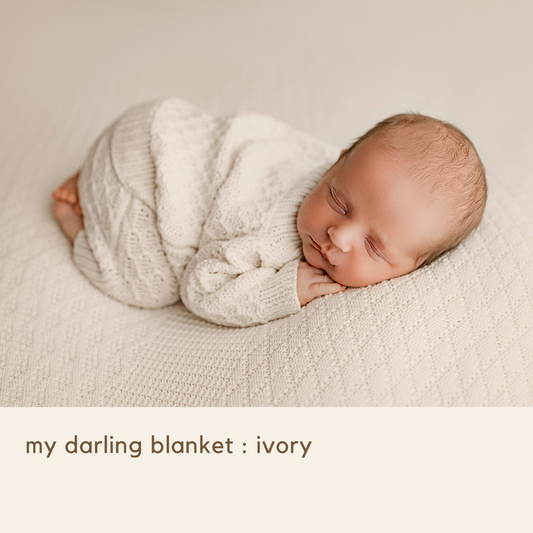 my darling blanket : ivory (RTS)